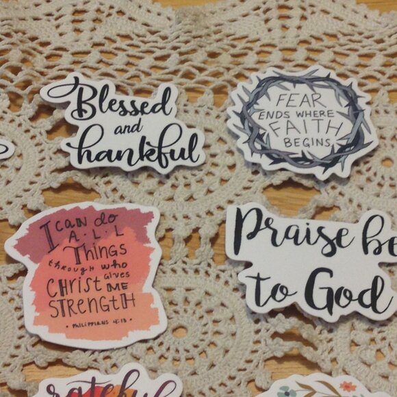 Bible Quotes and Christian Inspiration Stickers Bundle - Picture 4 of 7